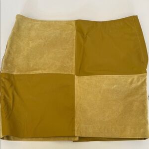 Vintage Forever 21 Genuine Leather / Suede Mini Skirt - NWT  Size L